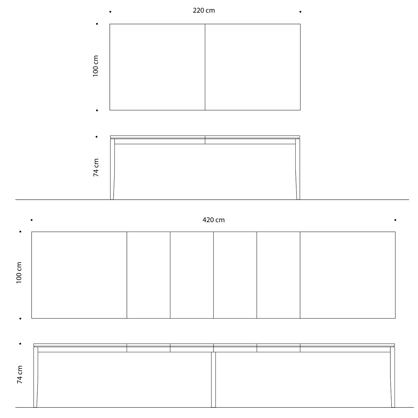 Tilen Spisebord 178 x 88/100