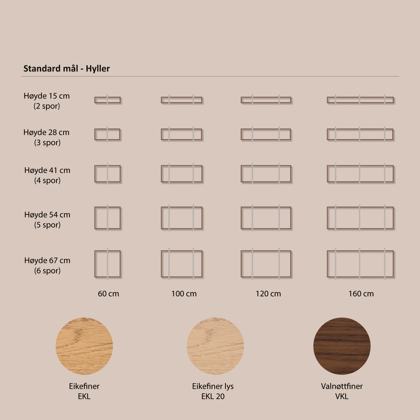 Abel system - Ramme - Bredde 160 cm