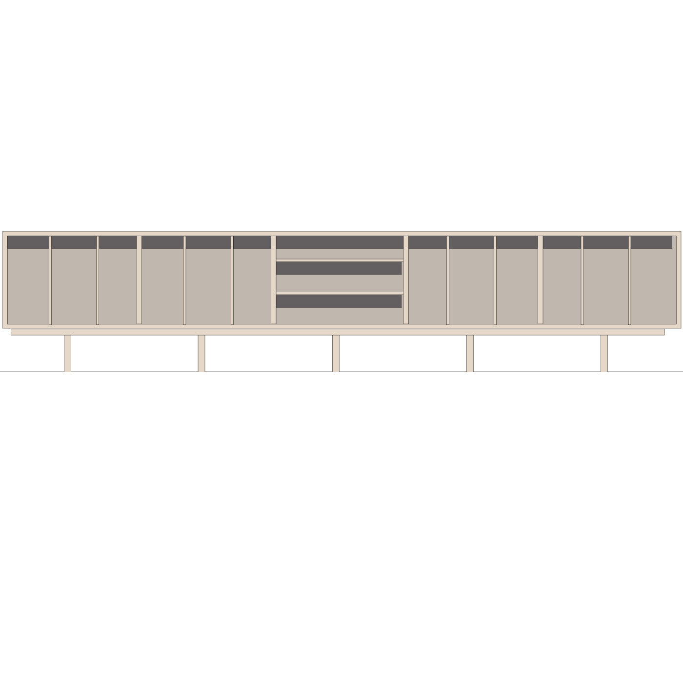 Abel - LP Konsoll - 300 cm