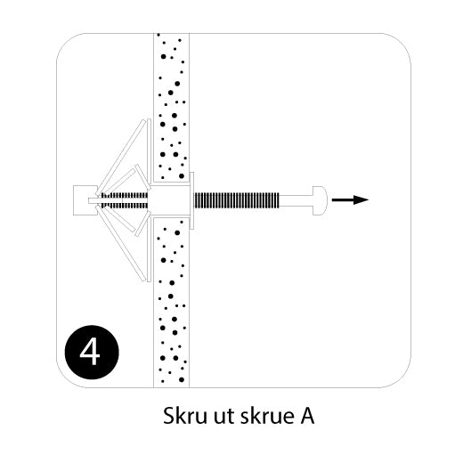 Abel system - Gipsskrue - gips 13mm