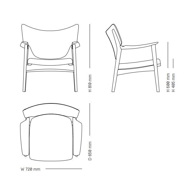 Veng - Loungestol - Tekstil
