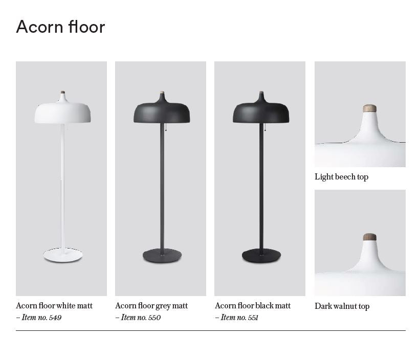 Acorn - Gulvlampe - Sort