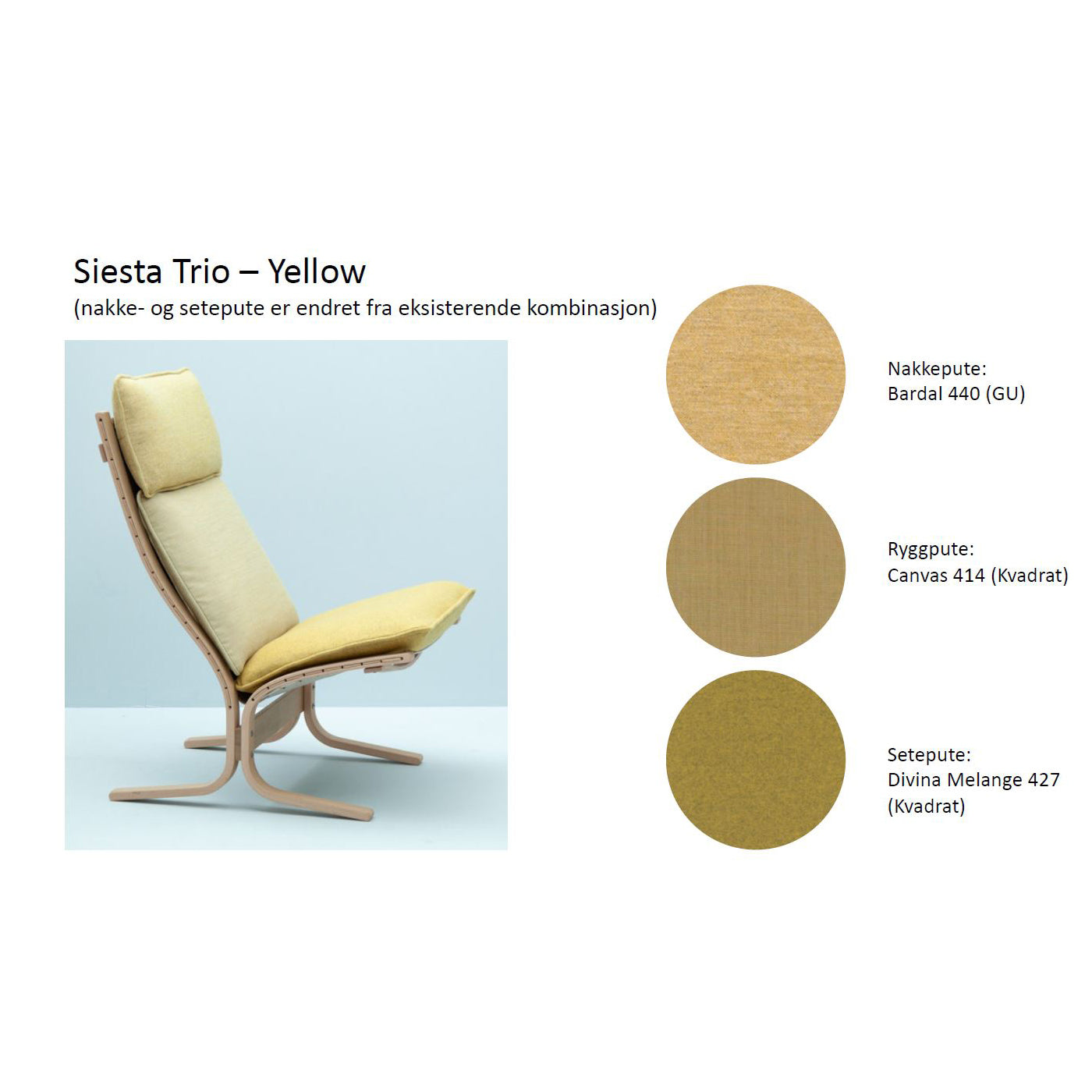 Siesta Trio Tekstil - Yellow