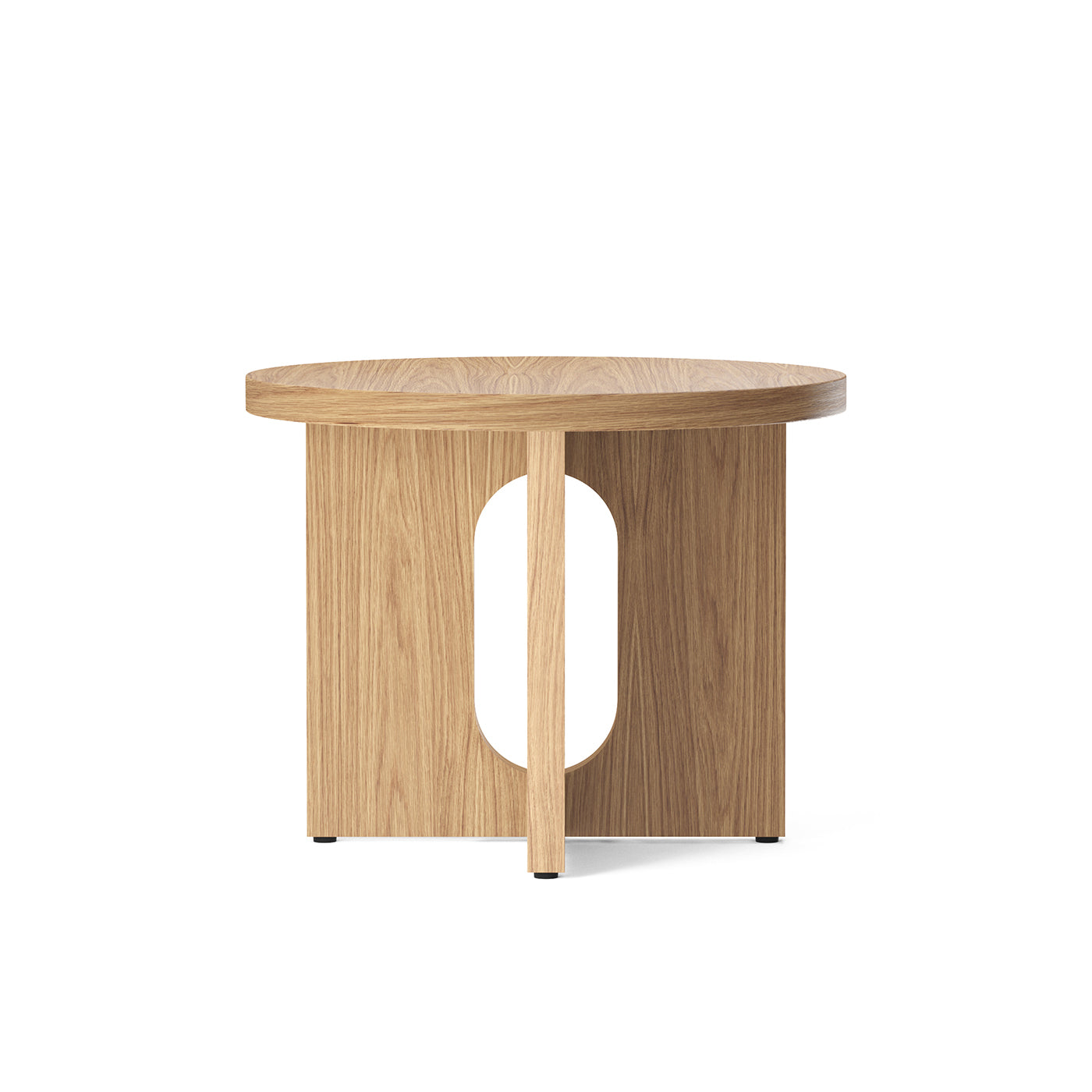 Androgyne Sofabord - Rundt 50cm - Eik