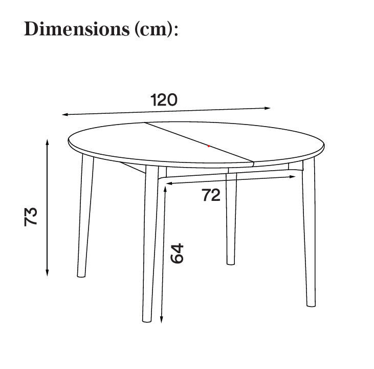 Expand - Spisebord - Ø 120 cm