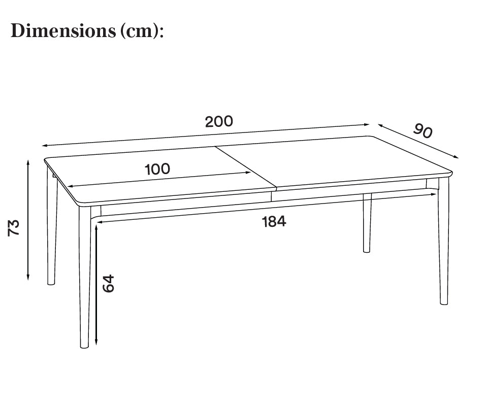 Expand - Spisebord - 200 cm