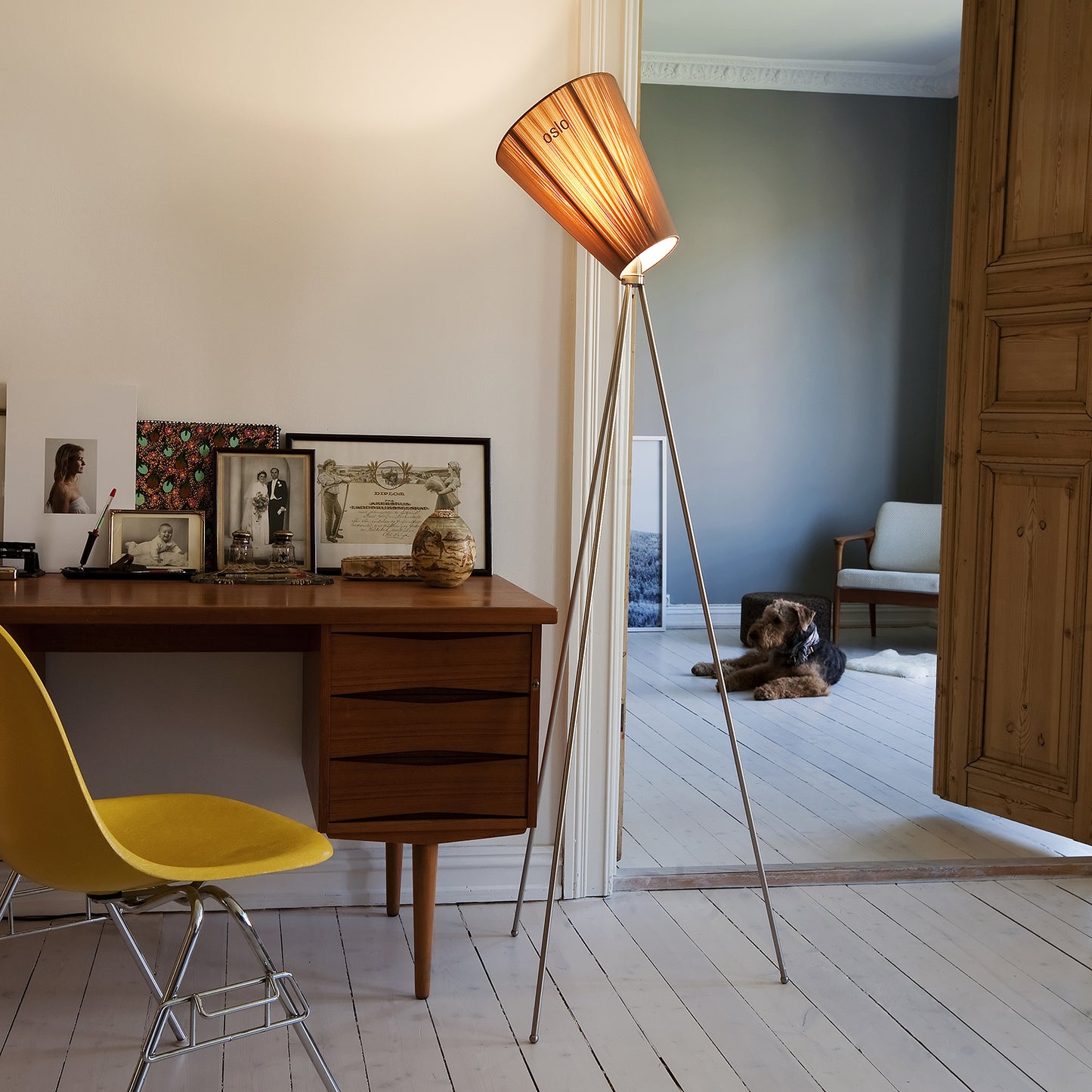 Oslo Wood - Beige Skjerm