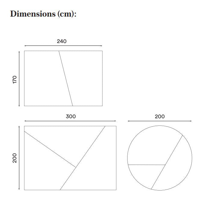 Row Gulvteppe 170x240 Lys grå
