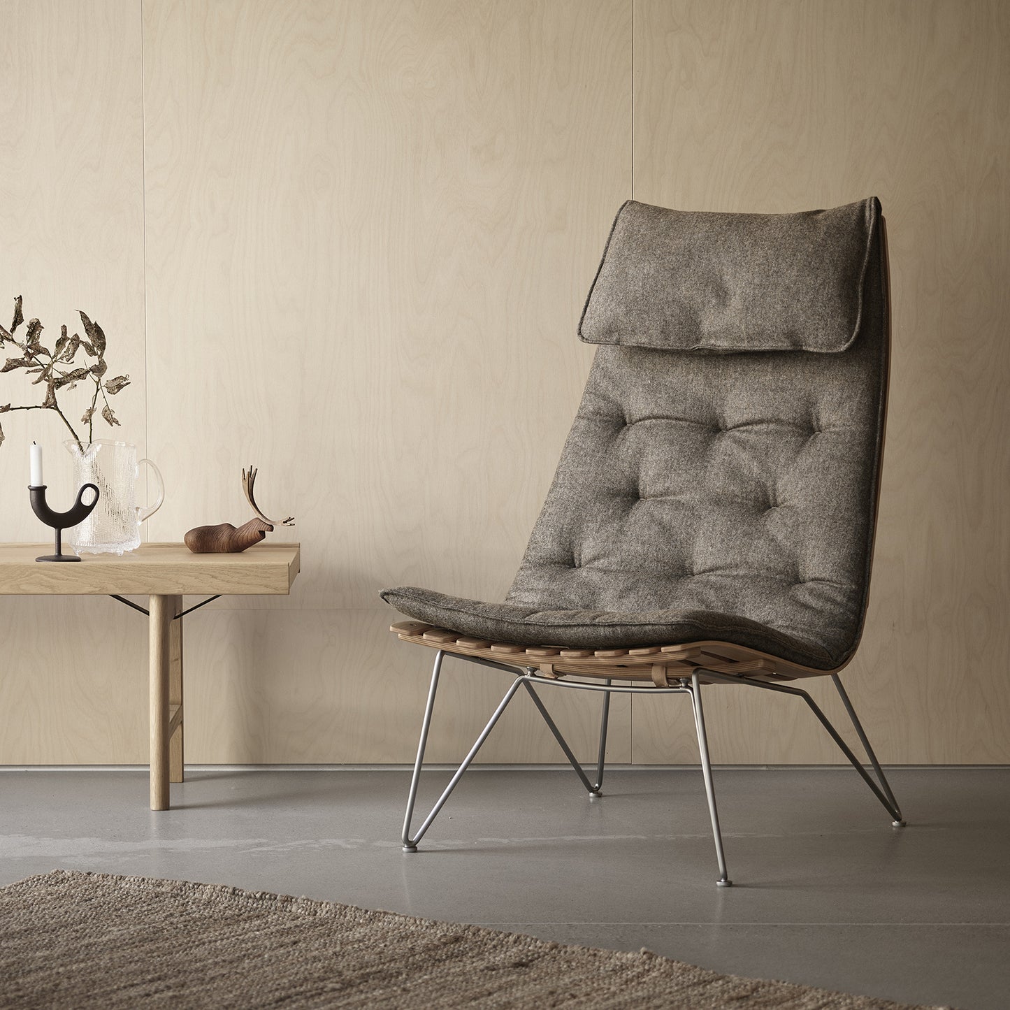 Scandi Lux - Pute - Høy - Skinn