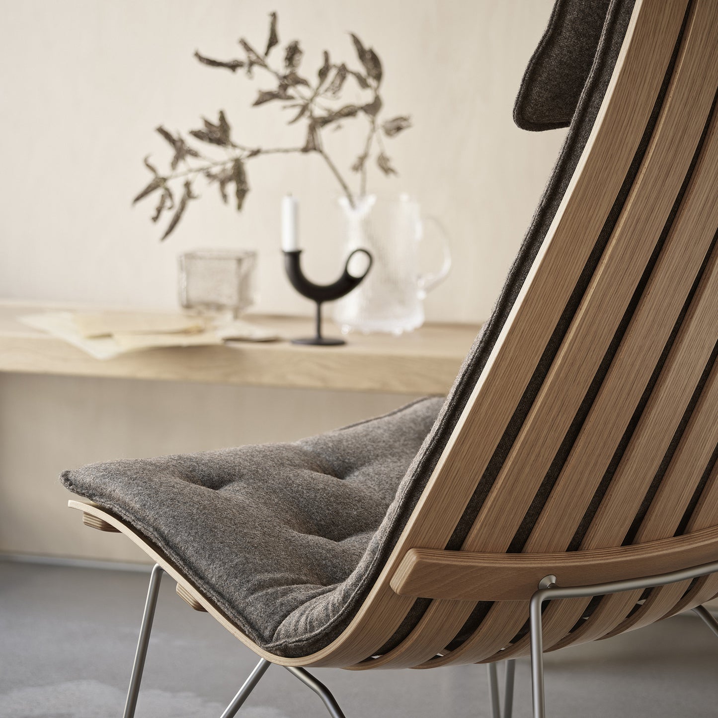 Scandi Lux - Pute - Høy - Skinn