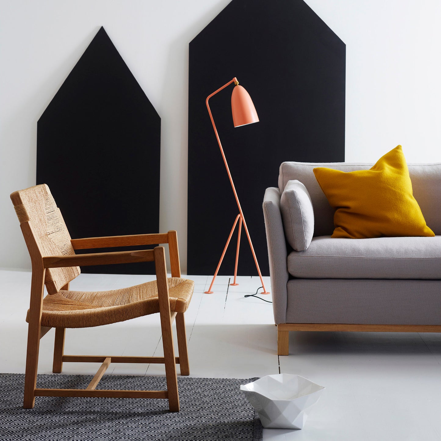 Vesletrim sofa - Mønstret tekstil