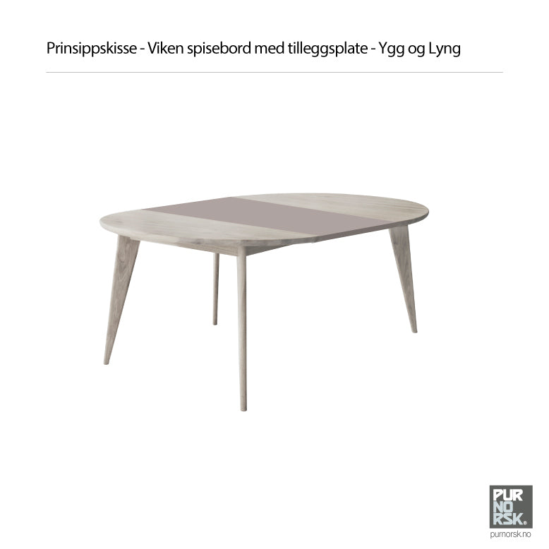 Viken - Illeggsplate - Rundt bord