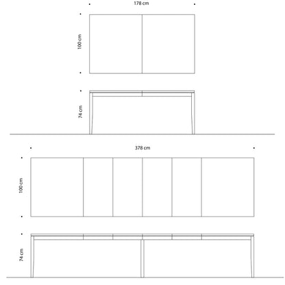 Tilen Spisebord 178 x 88/100