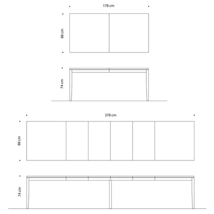 Tilen Spisebord 220 x 88/100