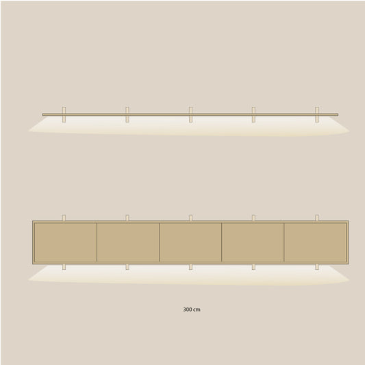 Abel system - Belysning 280 cm