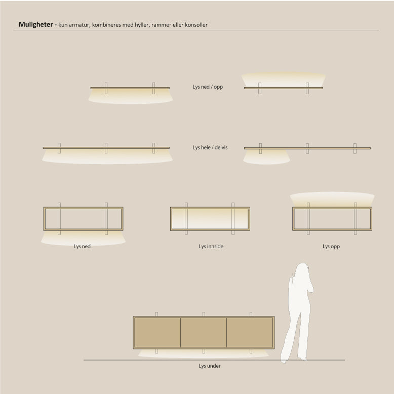 Abel system - Belysning 40 cm