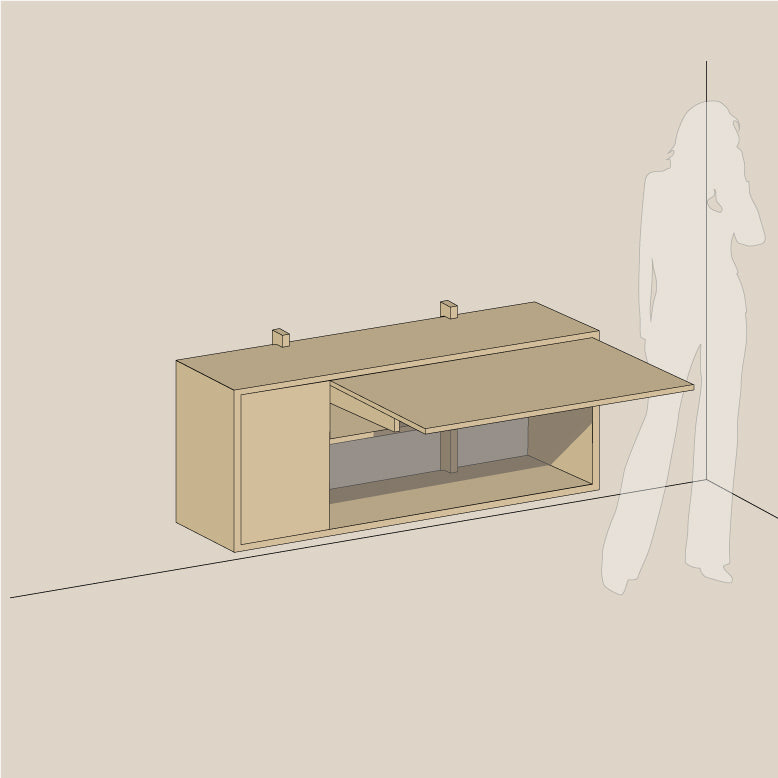 Abel system - Skrivebord - B 120 - H 54 - Kombi