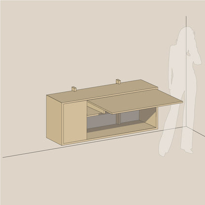 Abel system - Skrivebord - B 120 - H 54 - Kombi