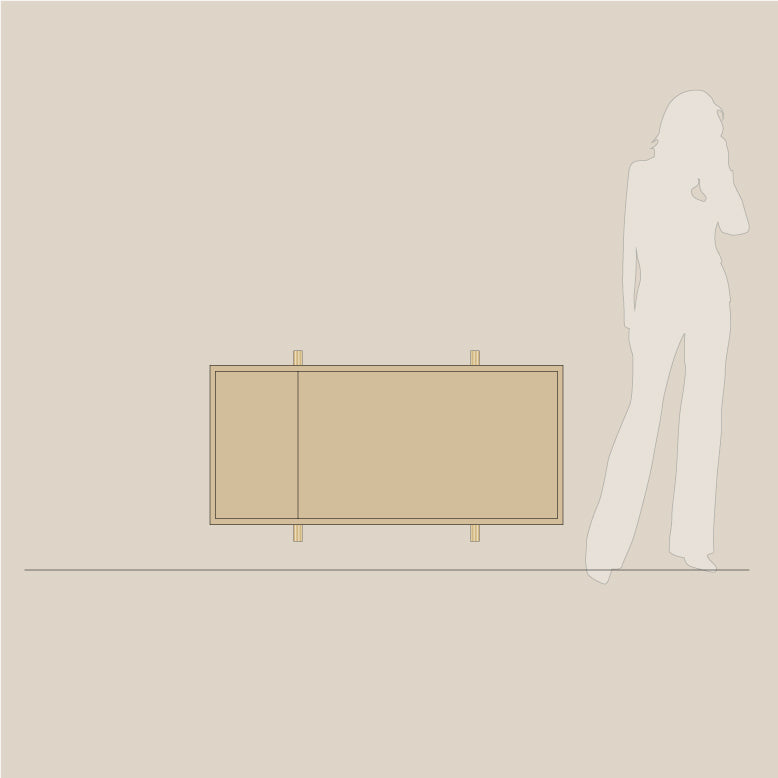 Abel system - Skrivebord - B 120 - H 54 - Kombi