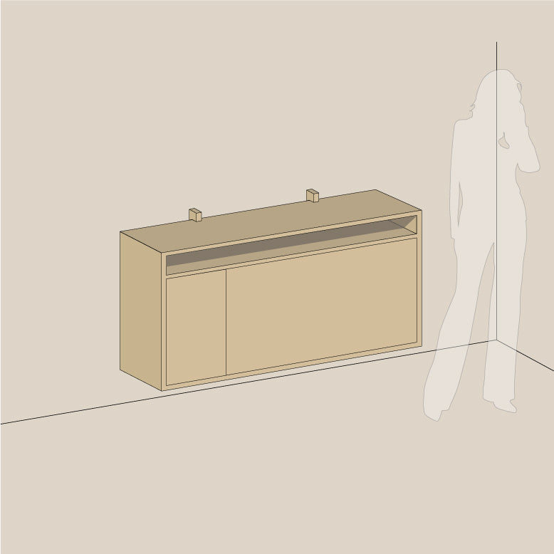 Abel system - Skrivebord - B 120 - H 67 - Kombi