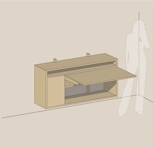 Abel system - Skrivebord - B 120 - H 67 - Kombi