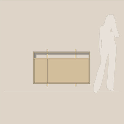 Abel system - Skrivebord - B 120 - H 67 - Kombi