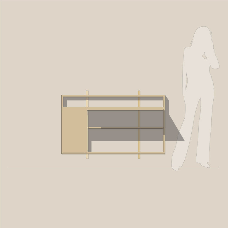 Abel system - Skrivebord - B 120 - H 67 - Kombi