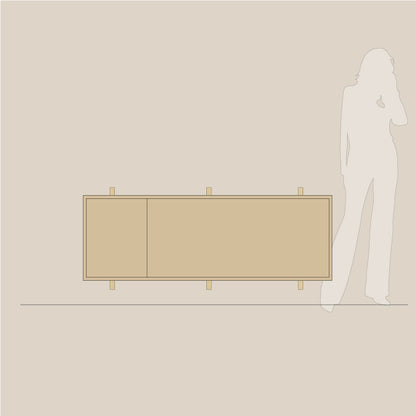 Abel system - Skrivebord - B 160 - H 54 -  Kombi