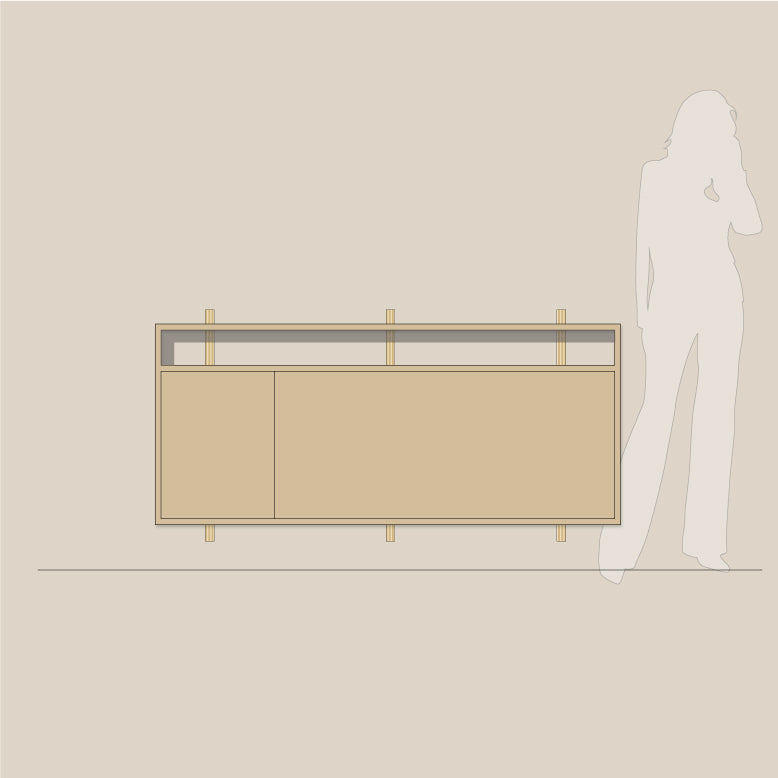 Abel system - Skrivebord - B 160 - H 67 - Kombi