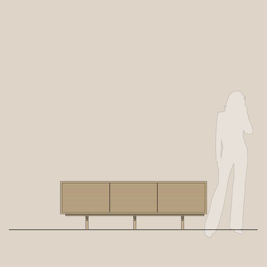 Abel - Konsoll - Frittstående - B180 - H60