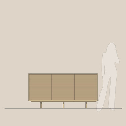 Abel - Konsoll - Frittstående - B180 - H86