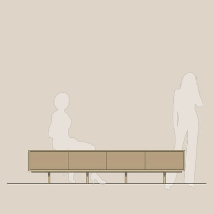 Abel - Konsoll - Frittstående - B240 - H47