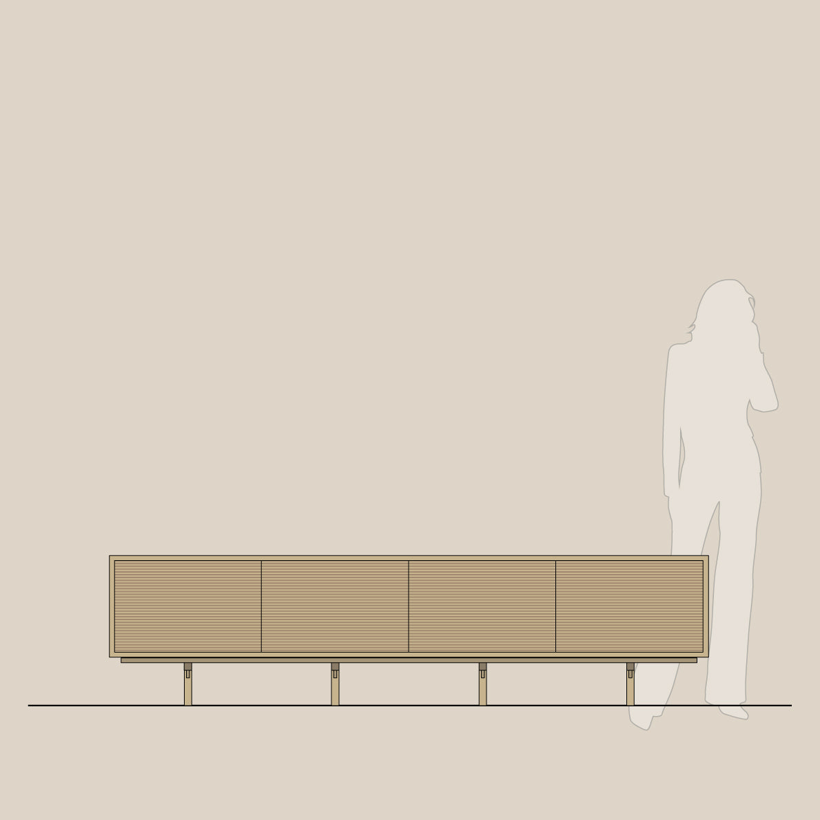 Abel - Konsoll - Frittstående - B240 - H60