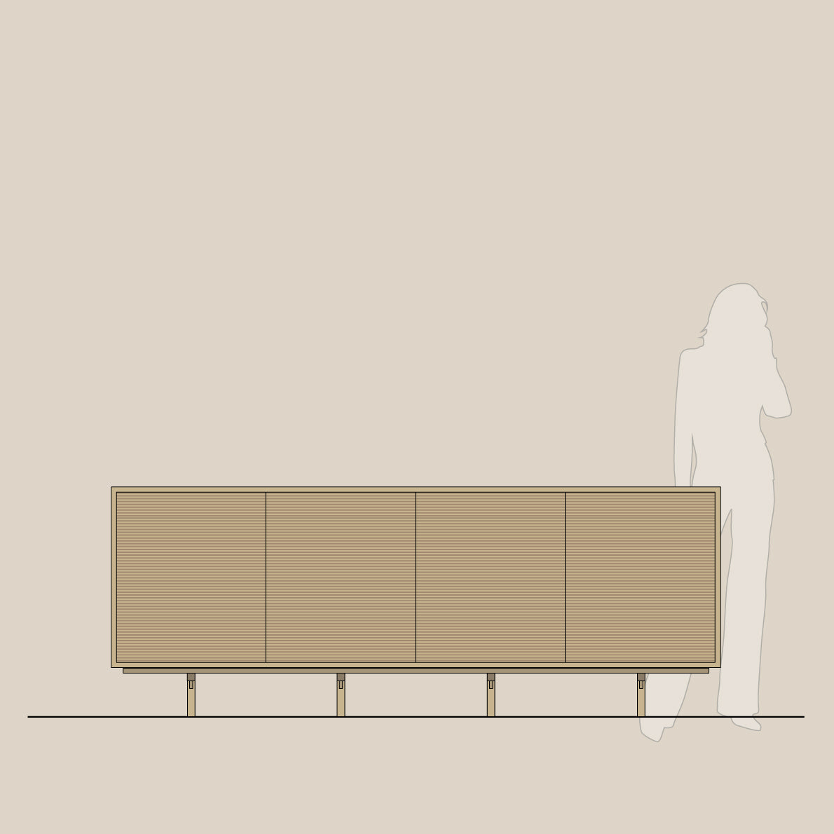 Abel - Konsoll - Frittstående - B240 - H86