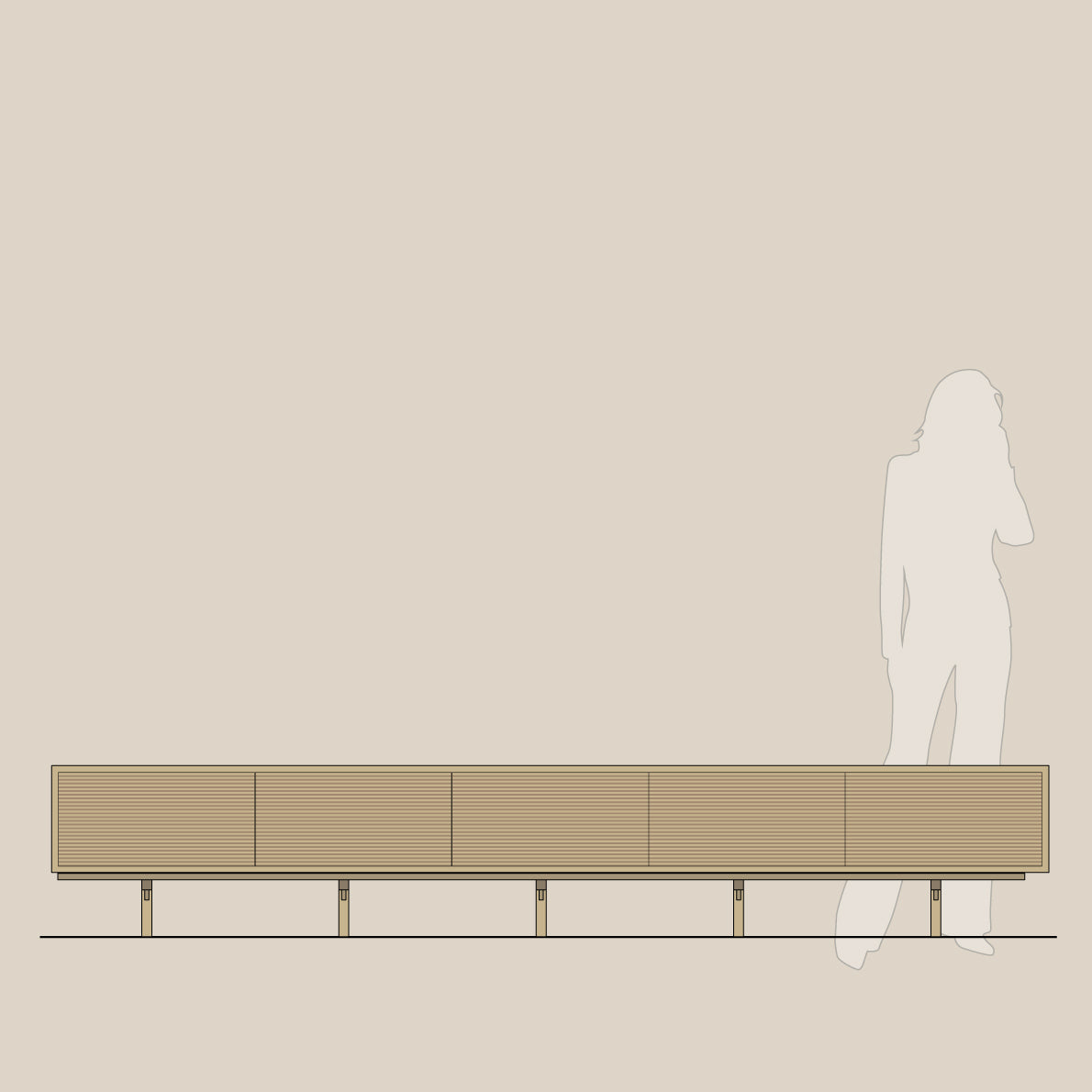 Abel - Konsoll - Frittstående - B300 - H47