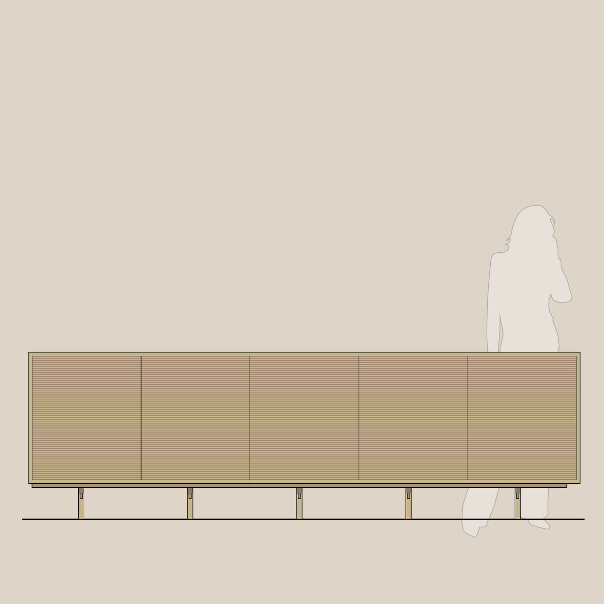 Abel - Konsoll - Frittstående - B300 - H86