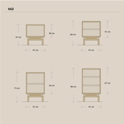 Abel - Konsoll - Frittstående - B240 - H73