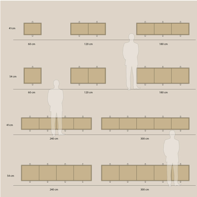 Abel - Konsoll - Vegghengt - B300 - H54