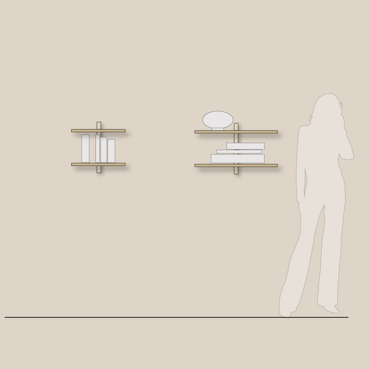 Abel system - Kombinasjon Bredde 40/60 - Høyde 3 spor - A
