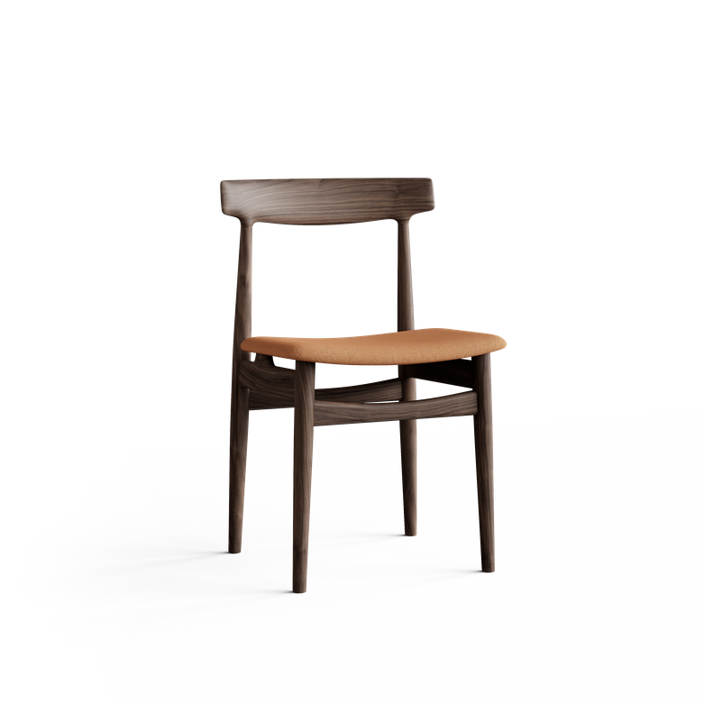 Hertug - Spisestol - Valnøtt - Tekstil