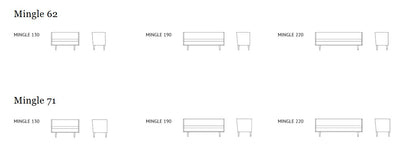 Mingle - Spisesofa 71 x 220