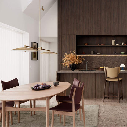 Veng - Spisestol  - Tekstil/Skinn