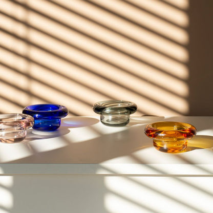 Sirkel - Lysestake - Kobolt blå