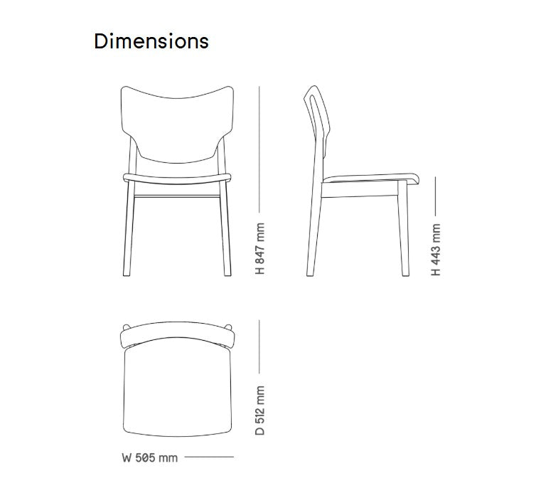 Veng - Spisestol  - Tekstil/Skinn
