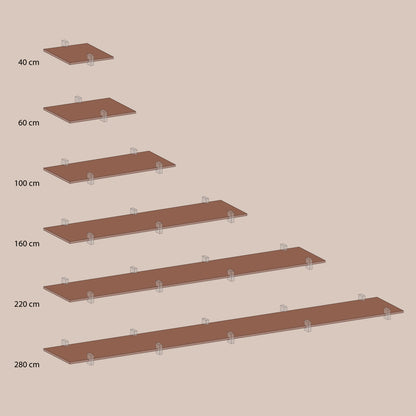 Abel system - Hylleplate - 31 x 280 cm