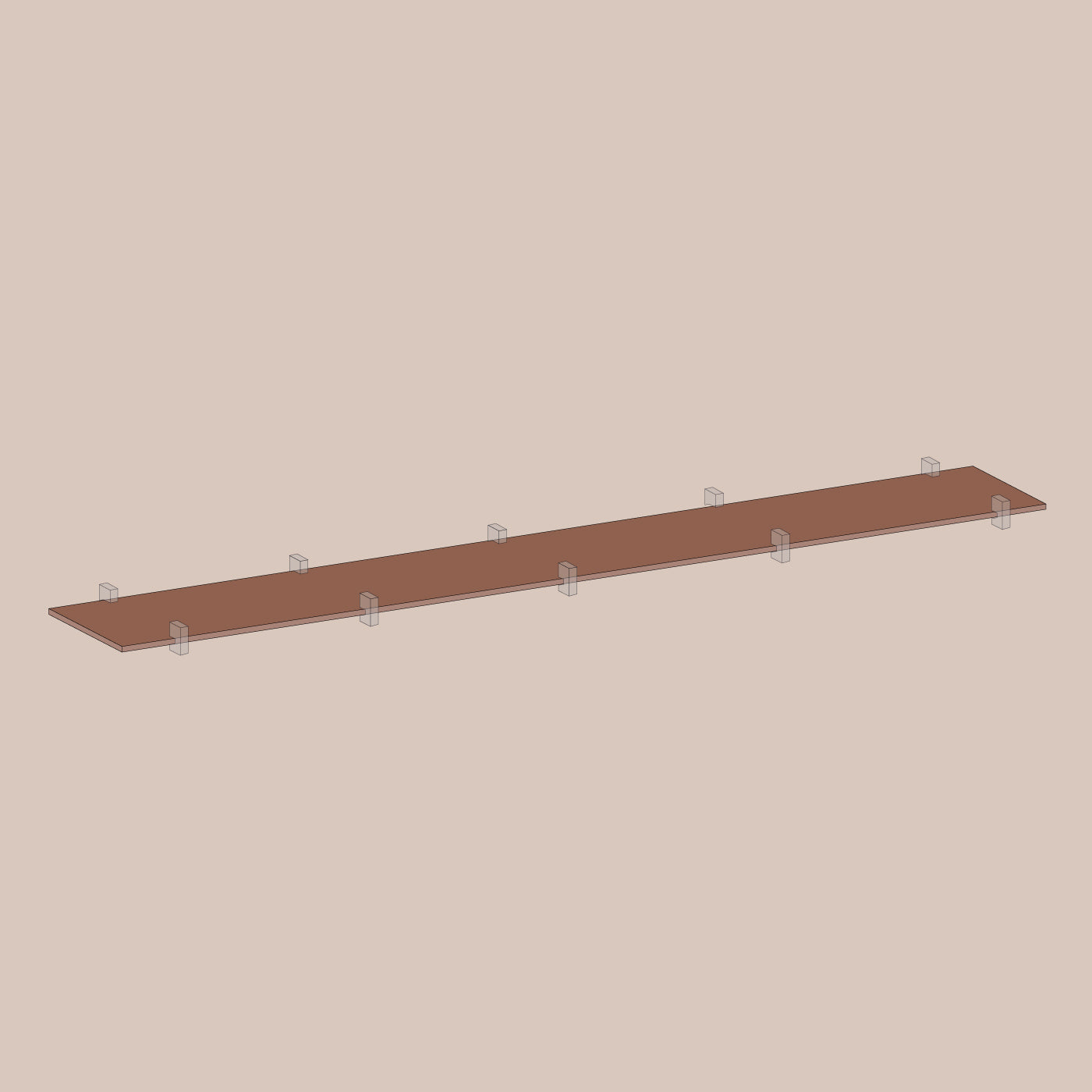 Abel system - Hylleplate - 31 x 280 cm