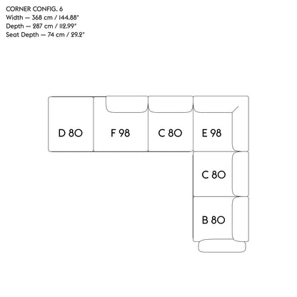 In Situ - Hjørnesofa Config 6/7