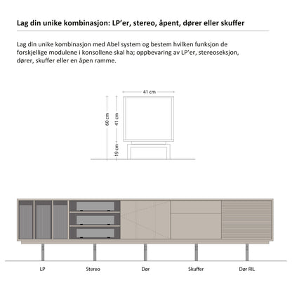 Abel - LP Konsoll - 120 cm