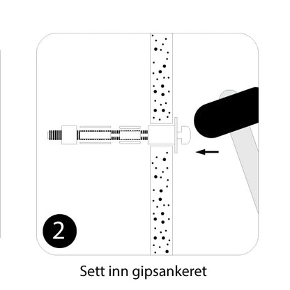 Abel system - Gipsskrue - gips 13mm