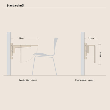 Abel system - Klaffebord - 120/160cm